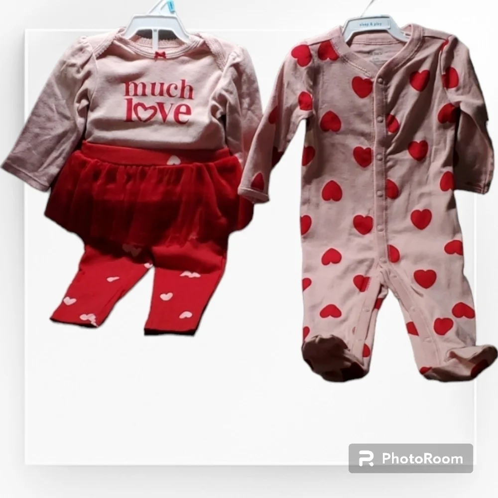 TWO Carter's girls each size 6 months two carters garments